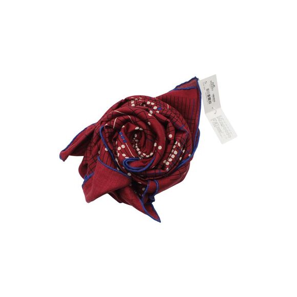 Hermès Cheval Celeste Shawl 140 in Red Cashmere - Picture 1 of 8